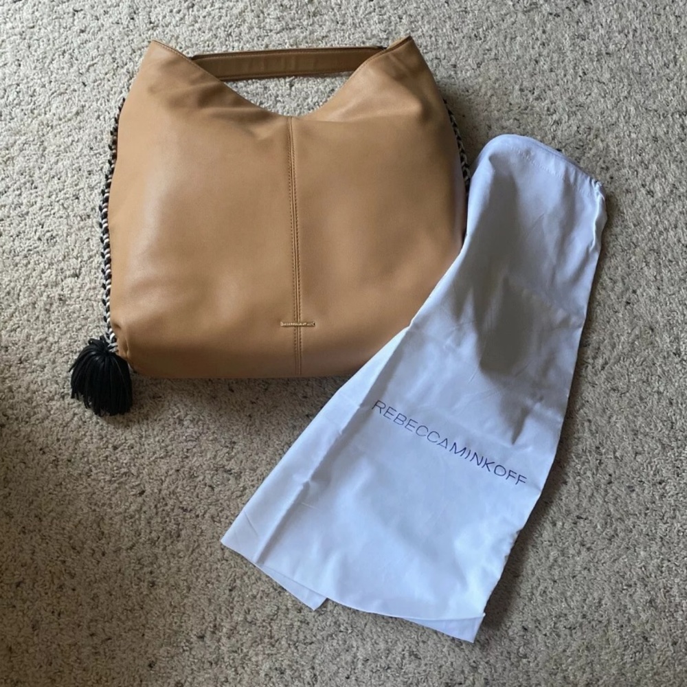 Rebecca Minkoff Chase Large Hobo Leather Sand